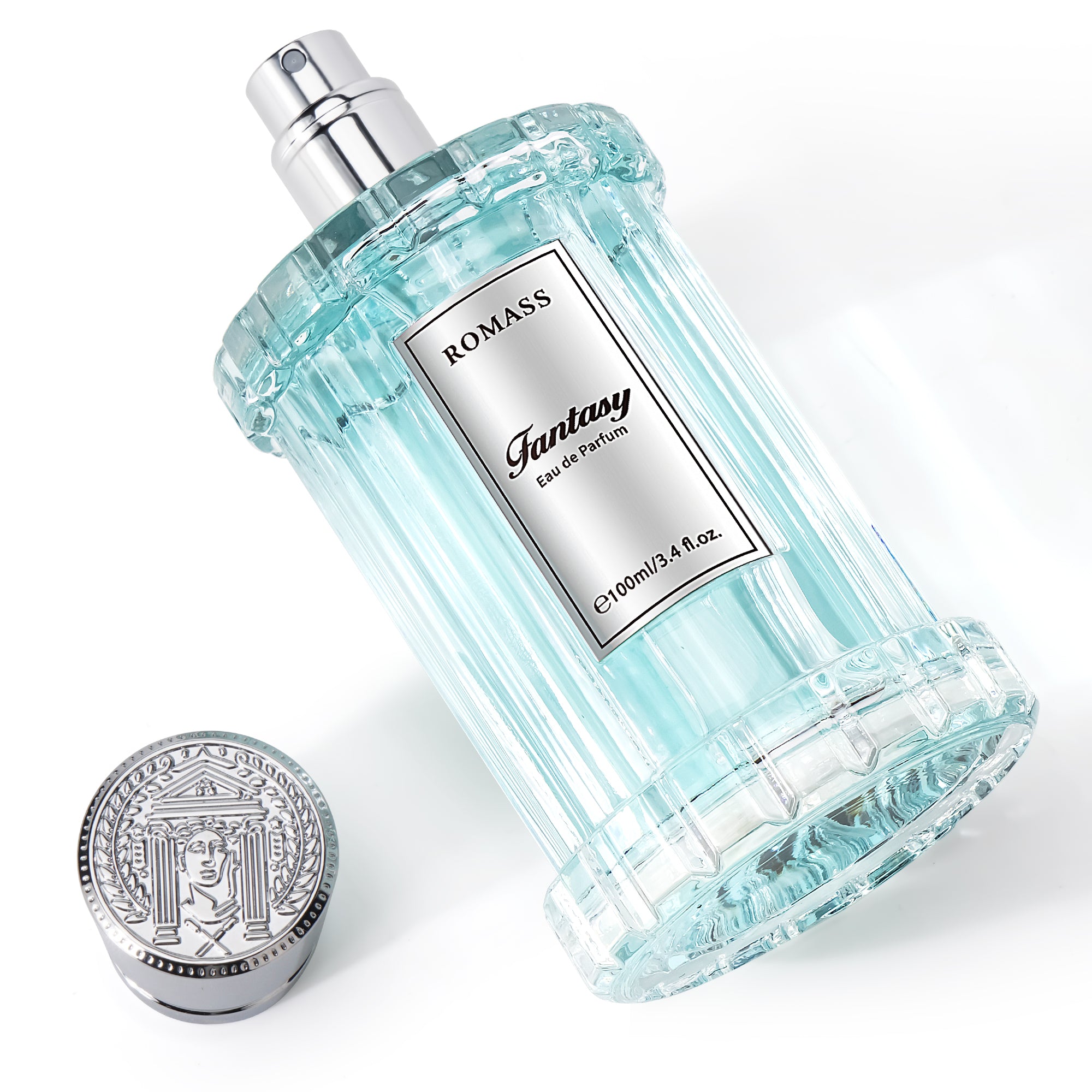 ROMASS Fantasy Unisex Eau de Parfum 100ml with Exotic Floral Woody Amber Fragrance Orange Blossom Jasmine Rose Vanilla Cedar