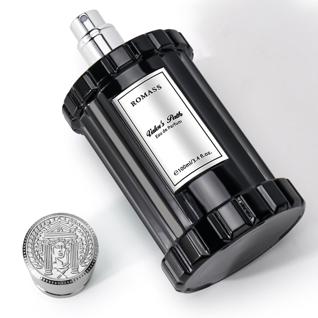 ROMASS Valor's Path Eau de Parfum Spray for Men & Women 3.4oz/100ml with Citrus Orange Blossom Lemon Lavender Vetiver Cedar & Amber Fragrance Unisex