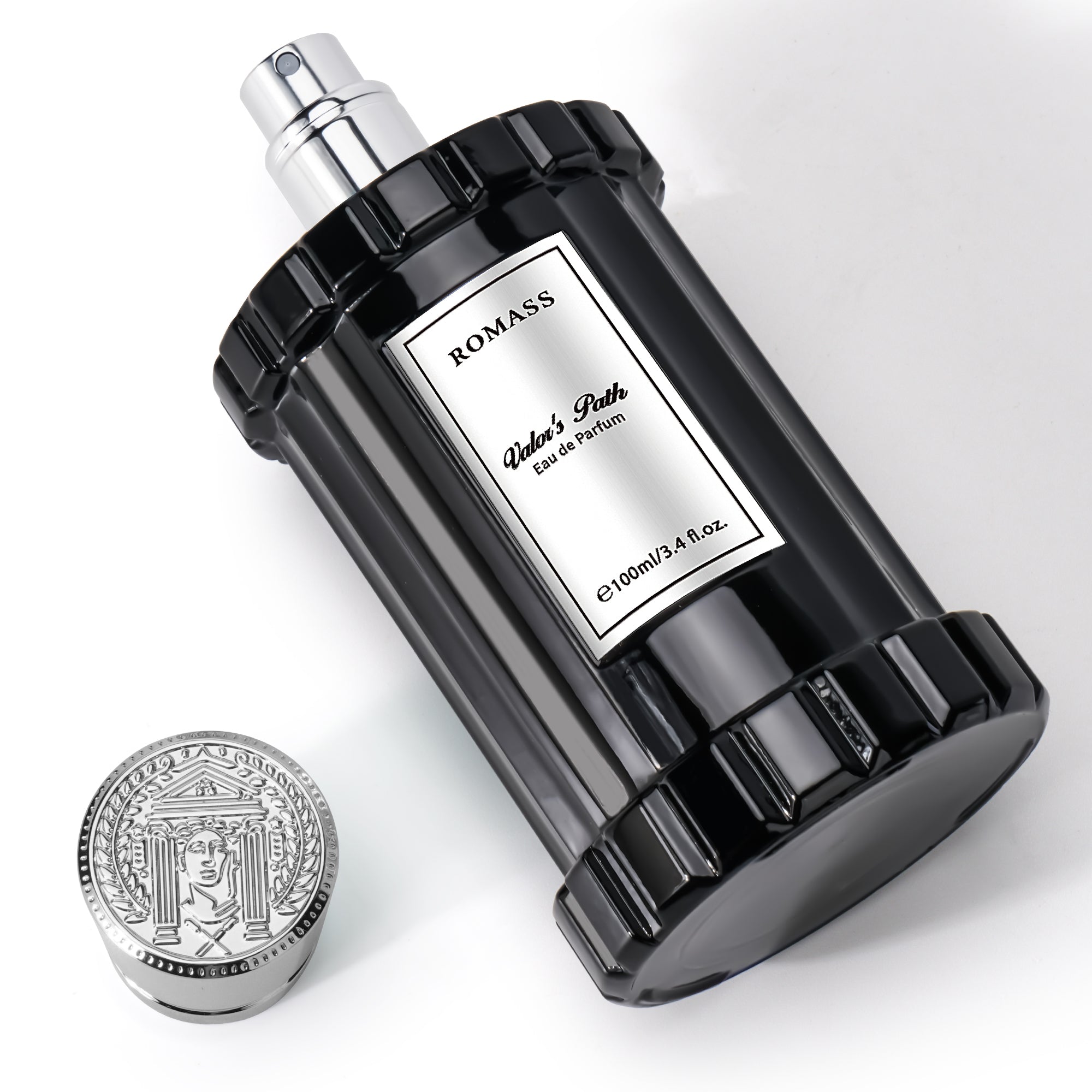 ROMASS Valor's Path Eau de Parfum Spray for Men & Women 3.4oz/100ml with Citrus Orange Blossom Lemon Lavender Vetiver Cedar & Amber Fragrance Unisex