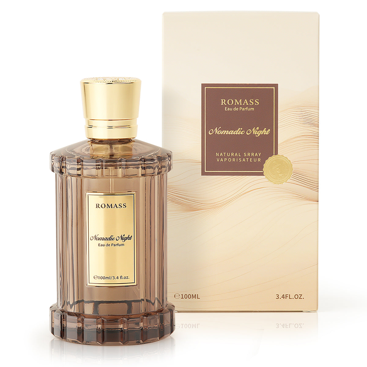 Nomadic Raspberry ROMASS Nomadic Night EDP Unisex Parfum 3.4oz 100ml Deep Smoky Oud Leat