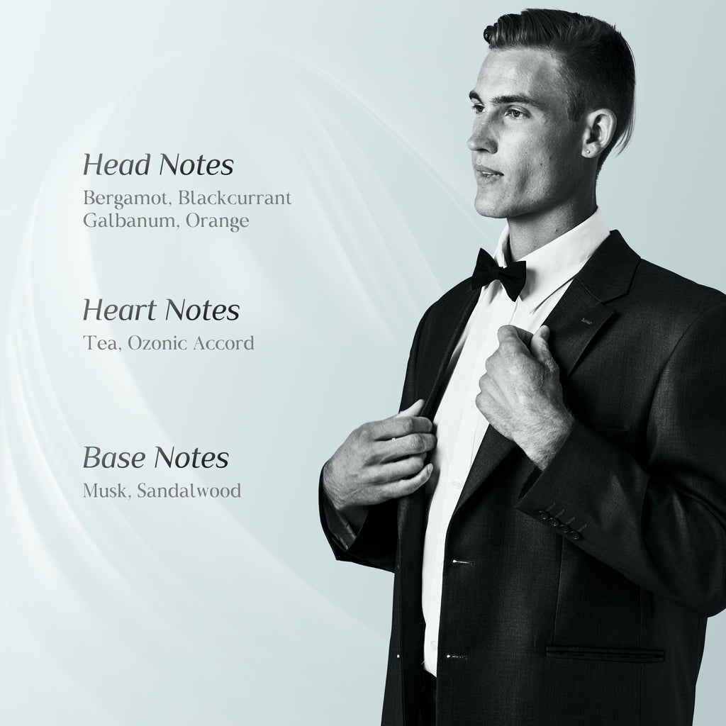 Romass Silver Mist Eau de Parfum Spray for Men & Women with Orange Blossom, Lemon, Bergamot, Blackcurrant, Rose, Musk & Cedar - 3.4oz/100ml