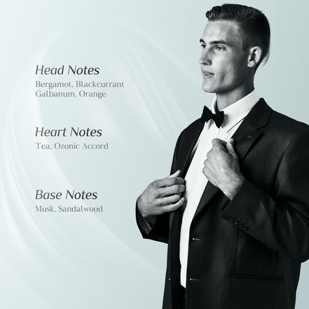 Romass Silver Mist Eau de Parfum Spray for Men & Women with Orange Blossom, Lemon, Bergamot, Blackcurrant, Rose, Musk & Cedar - 3.4oz/100ml