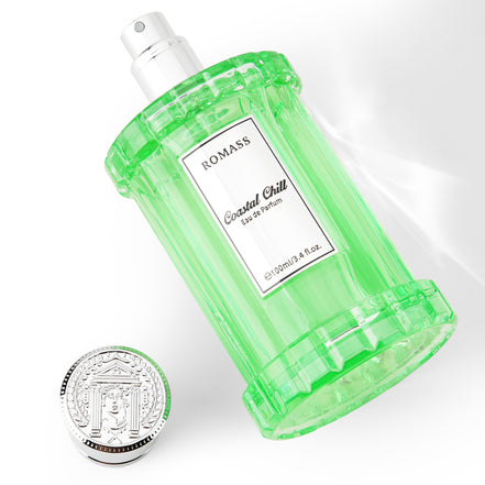 ROMASS Coastal Chill Eau de Parfum Unisex 100ml with Frosted Bergamot Tidepool Moss & Sun Bleached Ambergris
